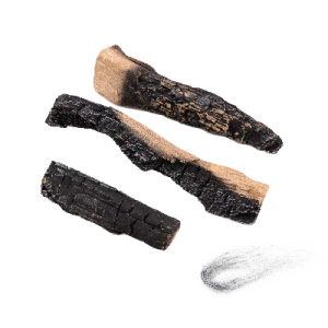 Scandi & Polaris Ceramic Logs & Glowing Fibres